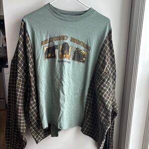 Vintage, Homemade Patchwork Flannel